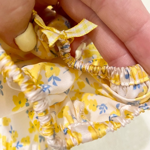 For Love And Lemons Cream Floral Mini Dress - Picture 7 of 7